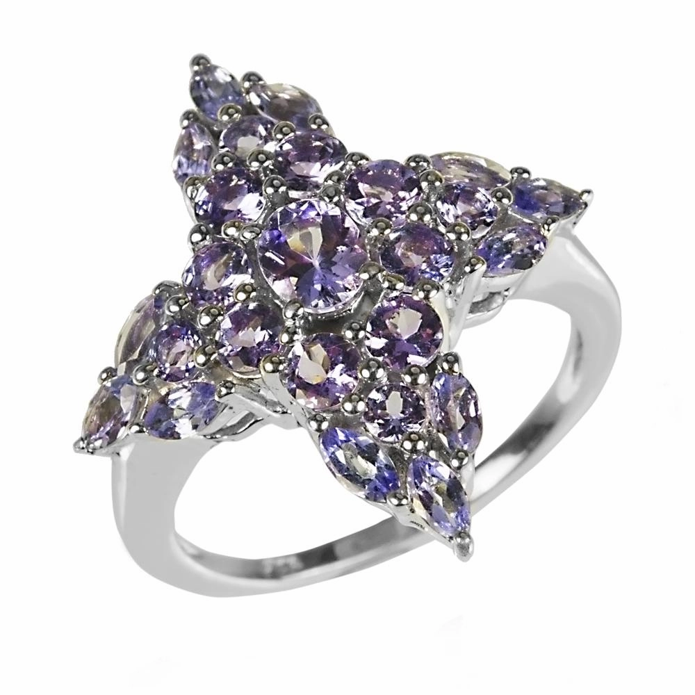 Tanzanite Cross Ring