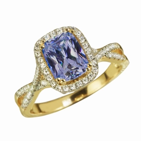 Tanzanite Twist Ring