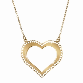 Tesoro Vero Golden Heart Necklace