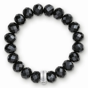 Thomas Sabo Black Obsidian Charm Bracelet