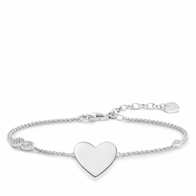 Thomas Sabo Silver Heart Cubic Zirconia Bracelet