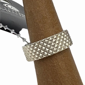 Tiffany & Co. Diamond Point Studded Designer Ring in Size 7.25