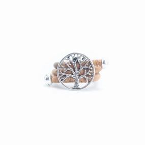 Tree pendant Antique Silver vintage women Ring adjustable jewelry RW-008