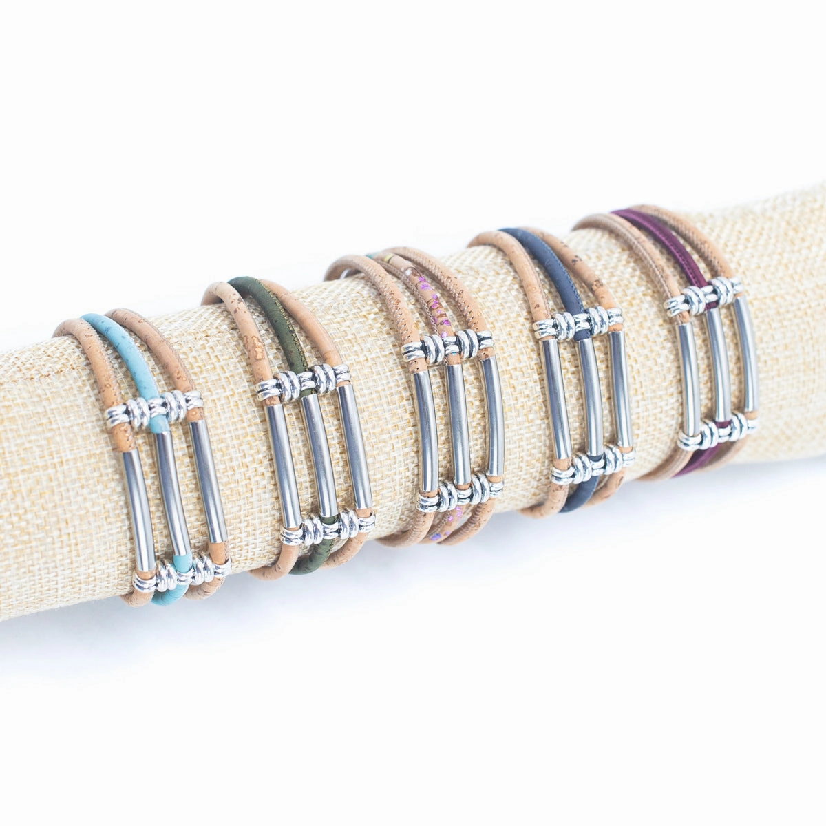Tri-cork Cord Bracelet DBR-032-MIX-5new