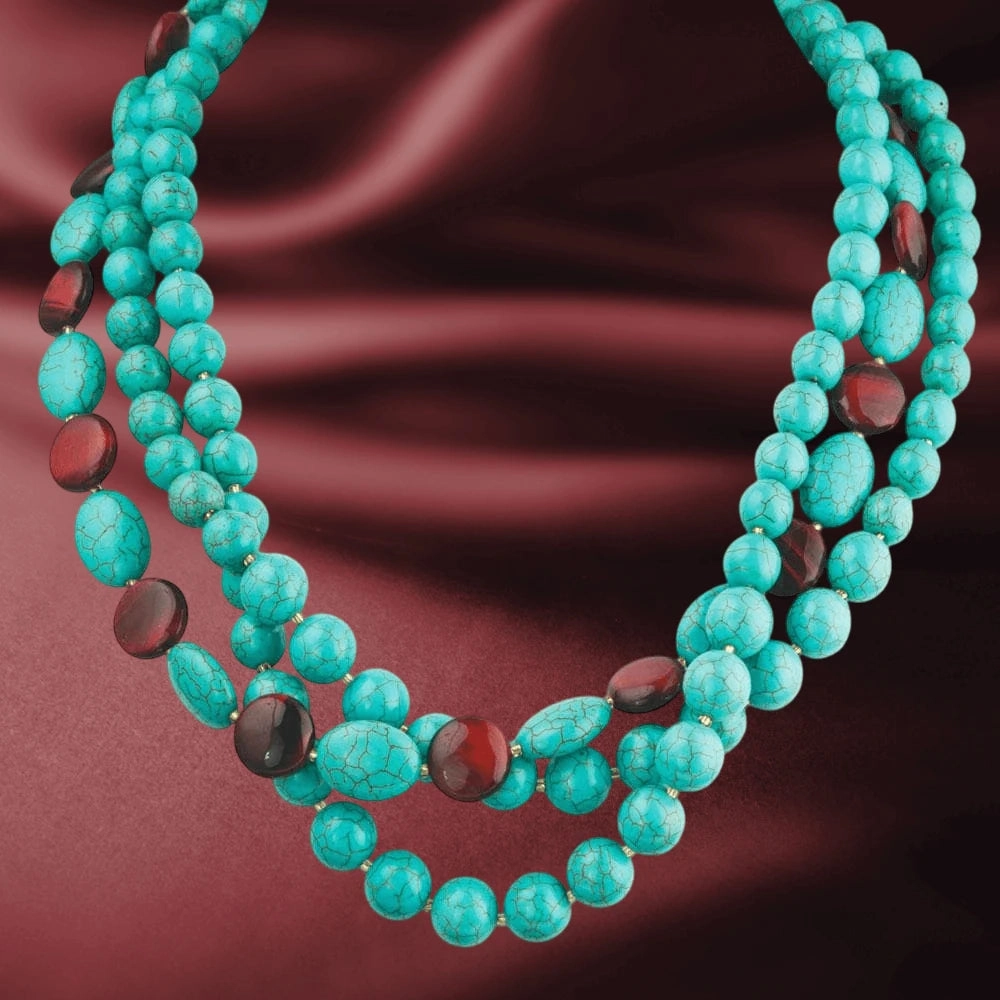 Turquoise and Tiger's Eye Necklace