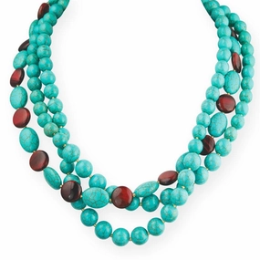 Turquoise and Tiger's Eye Necklace