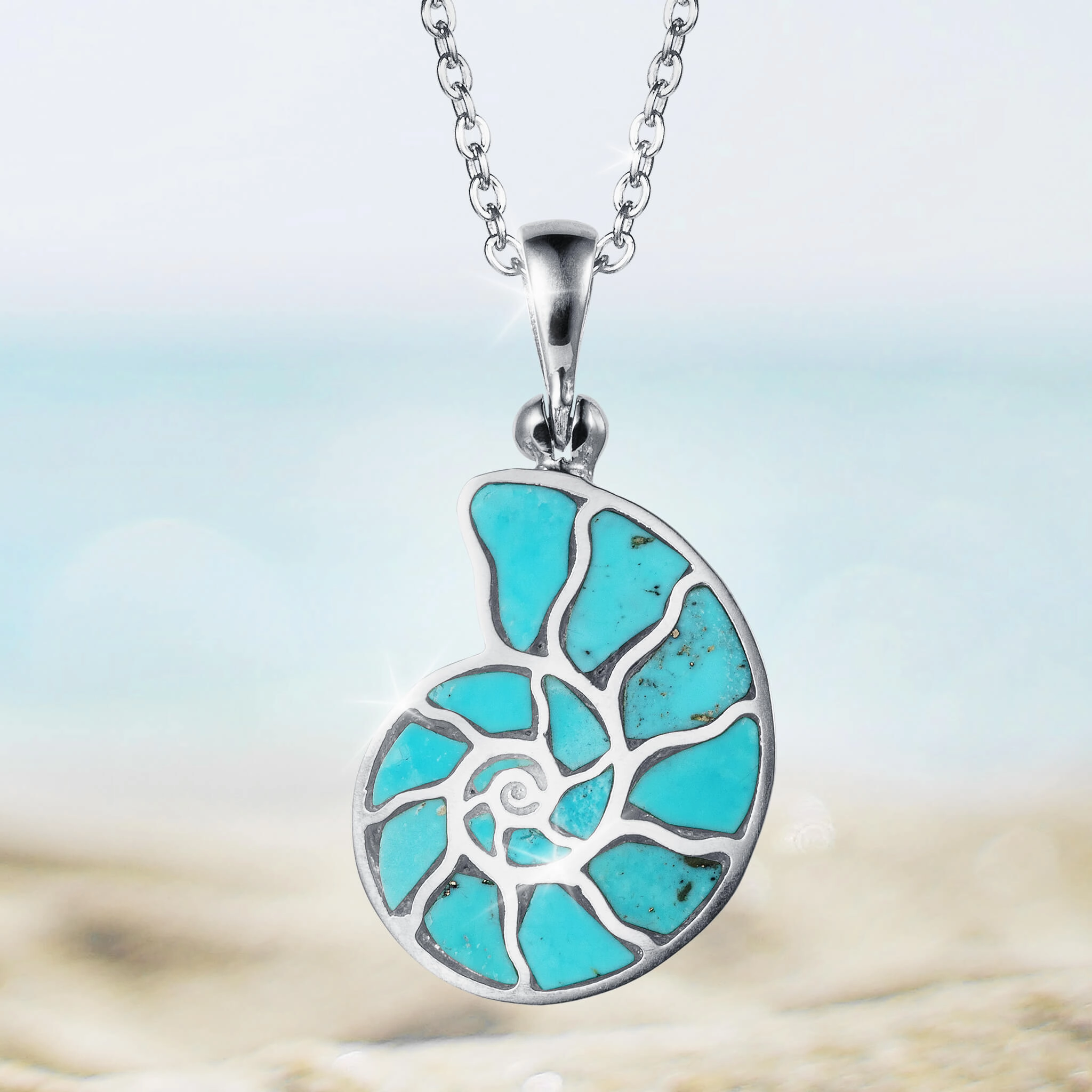 Turquoise Seascape Pendant