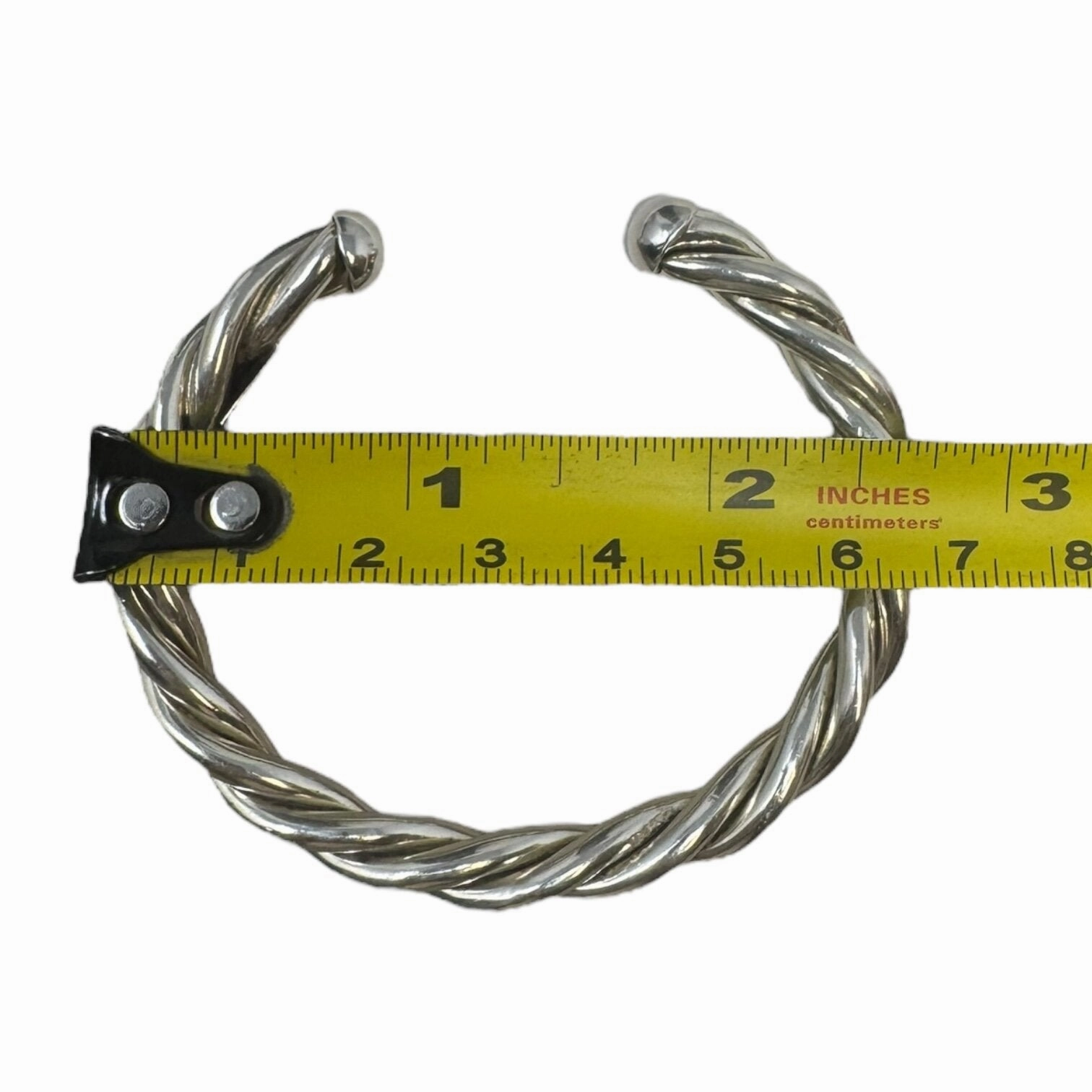 Twisted Rope Sterling Silver Cuff Bracelet