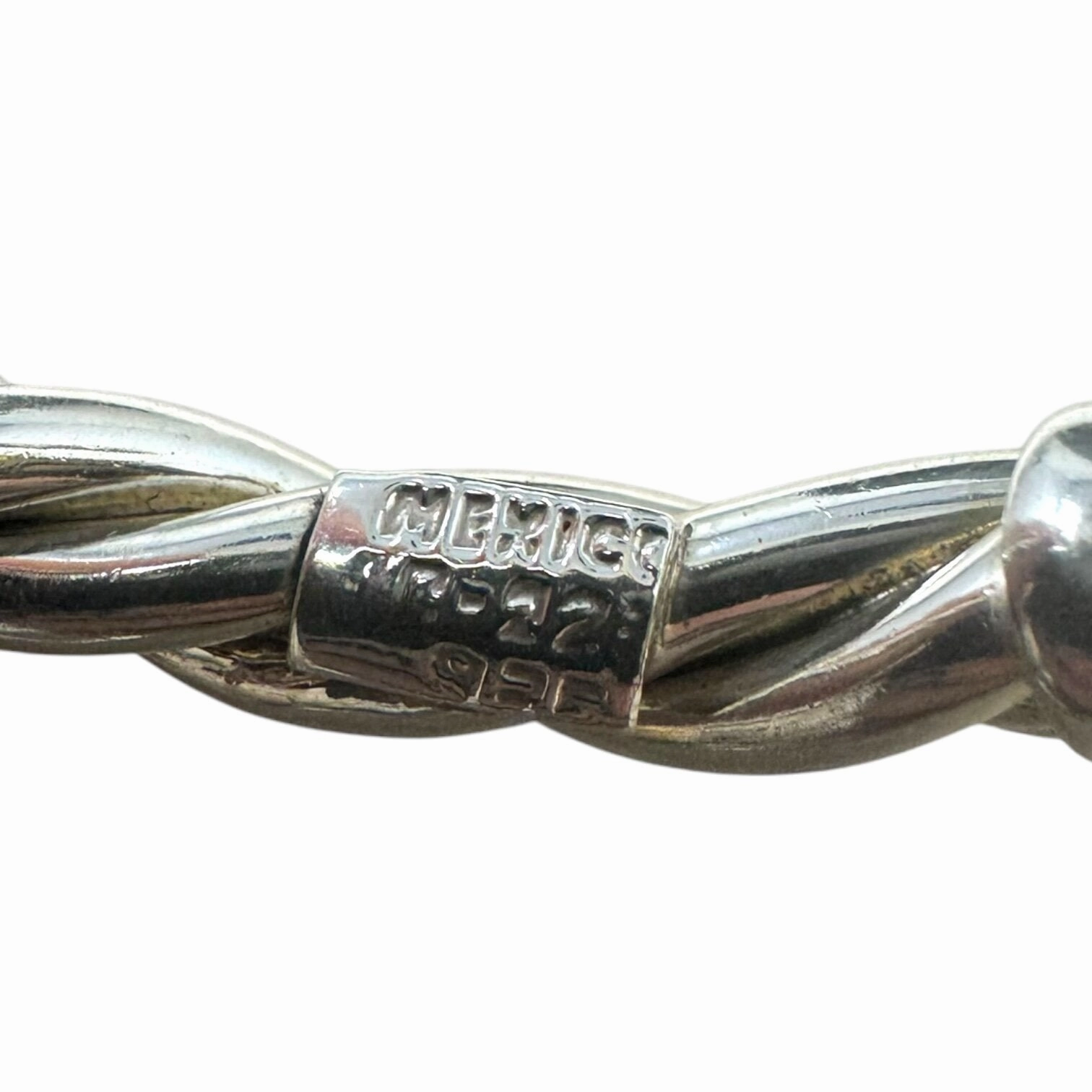 Twisted Rope Sterling Silver Cuff Bracelet