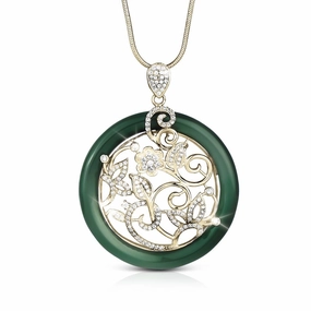 Verdant Oro Flower Pendant