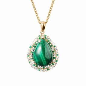 Virescent Malachite Pendant