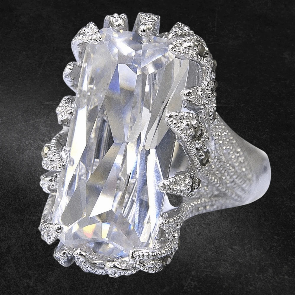 Wild Thorn Rhodium Ring