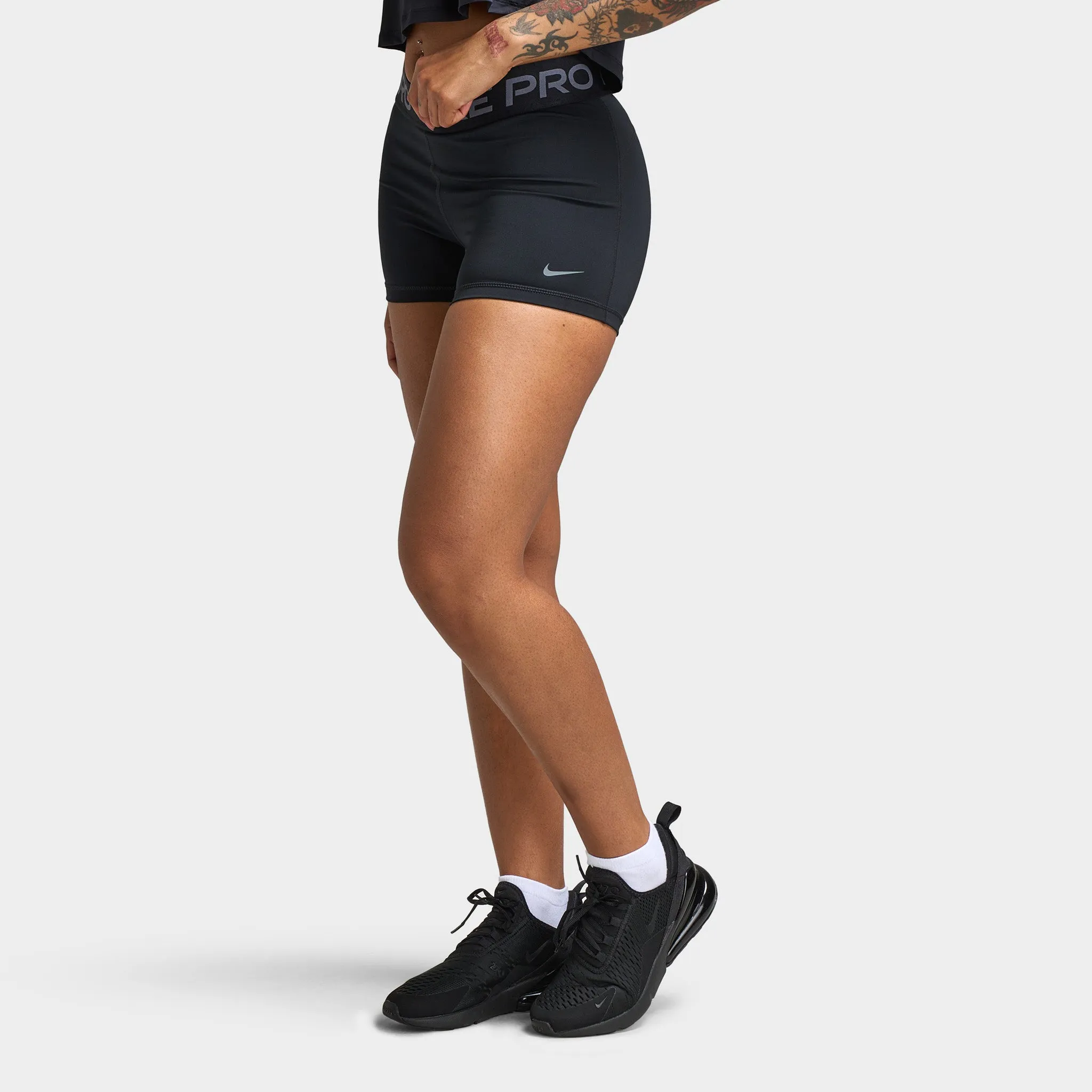 Womens Nike Nike Pro Women's 3" Shorts Black / Grey