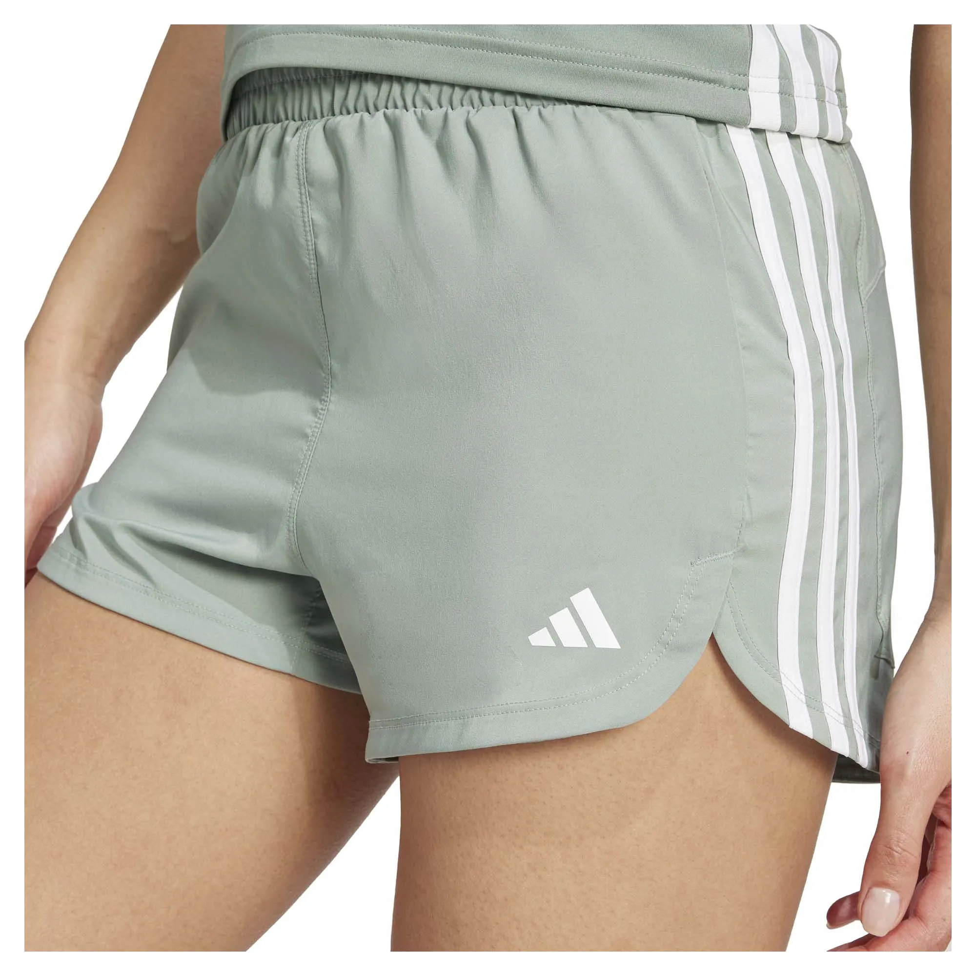 Women’s Pacer Training 3-Stripes Woven High-Rise 5 Inch Shorts