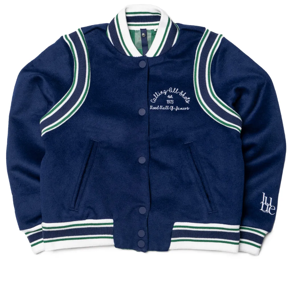 Women's Puma x June Ambrose Victory Varsity Jacket - Patriot Blue